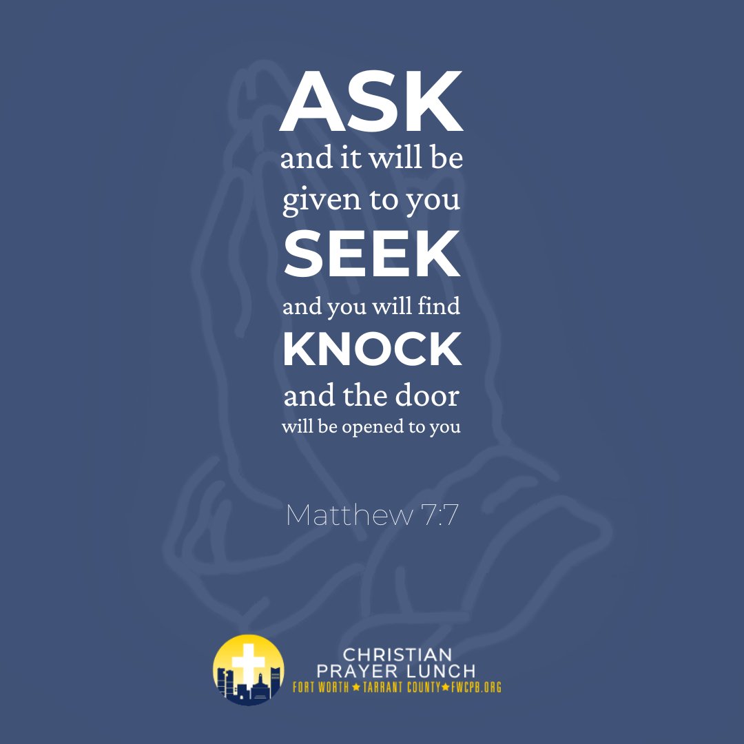 fwcpb's tweet image. Listen to the words of Jesus. There is power in #prayer.

#SaturdayScripture