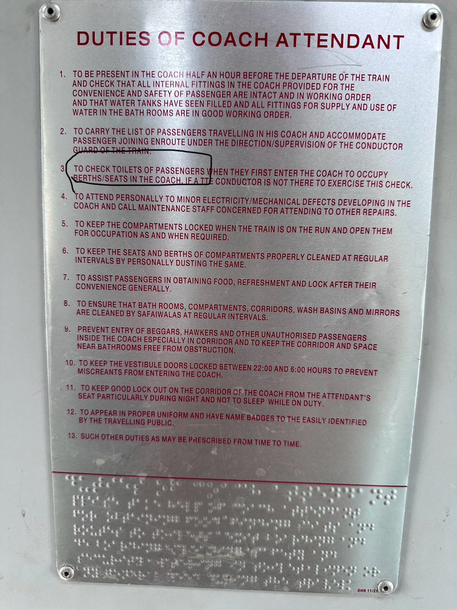 GovindaBobade's tweet photo. What a nonsense mistake @RailMinIndia  

Should an attendant check  TICKET or TOILET of a passengers? https://t.co/hDfwxsaty0