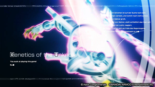 tirutill's tweet photo. With the remaster, .hack//G.U. Last Recode had the text changed to high resolution, making even the finer text easier to read. For you who played it on the PS2, you'll surely enjoy the subtle differences!

#dothack #dothackgu https://t.co/ByQnfG8gcS