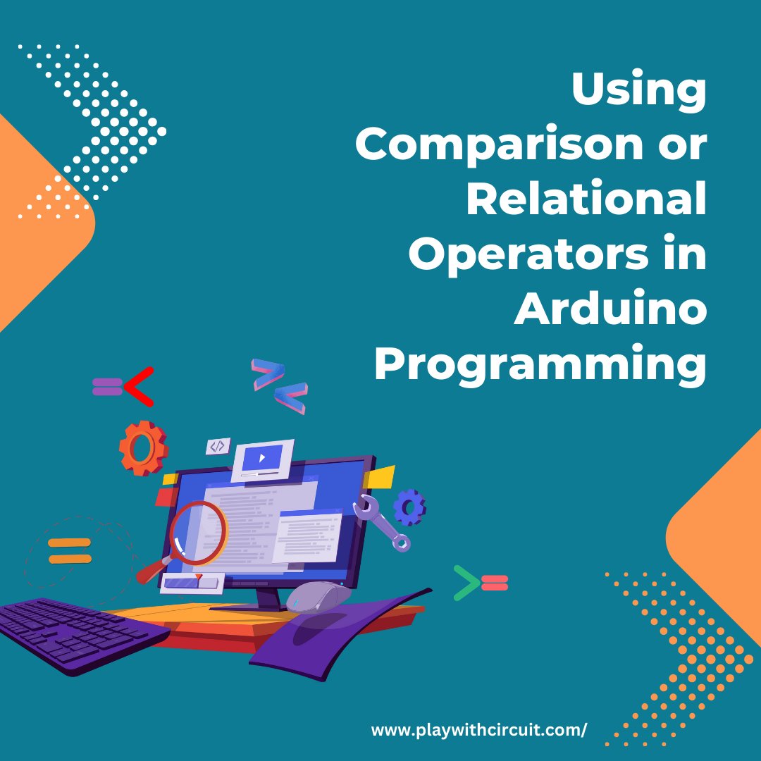 playwithcircuit's tweet image. Comparison or relational operators in Arduino programming allow you to compare two values and determine the relationship between them.

Checkout this article to learn about Comparison or Relational operators👇
playwithcircuit.com/using-comparis…

#Arduino #arduinocoding #embeddedsystems