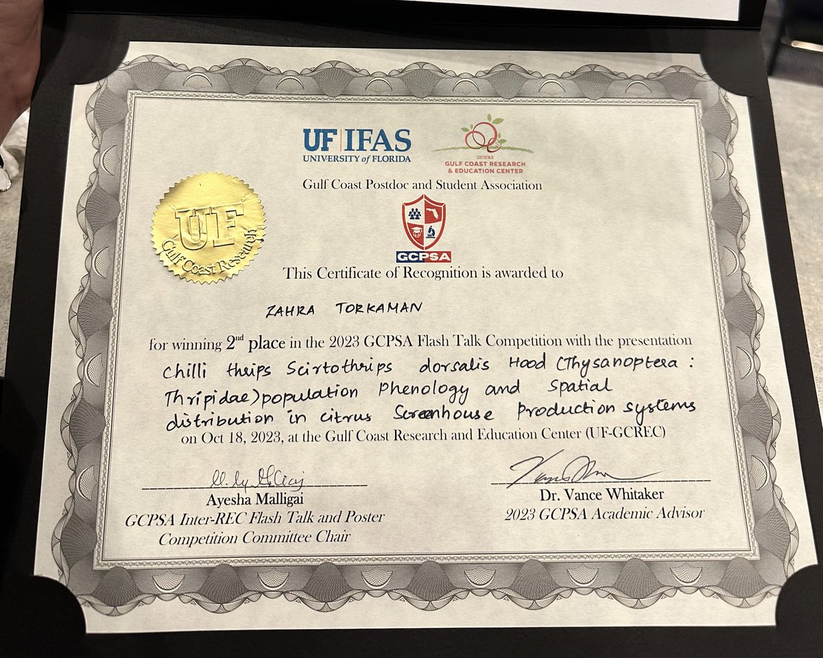 I earned the second spot in the GCPSA Inter-REC competition