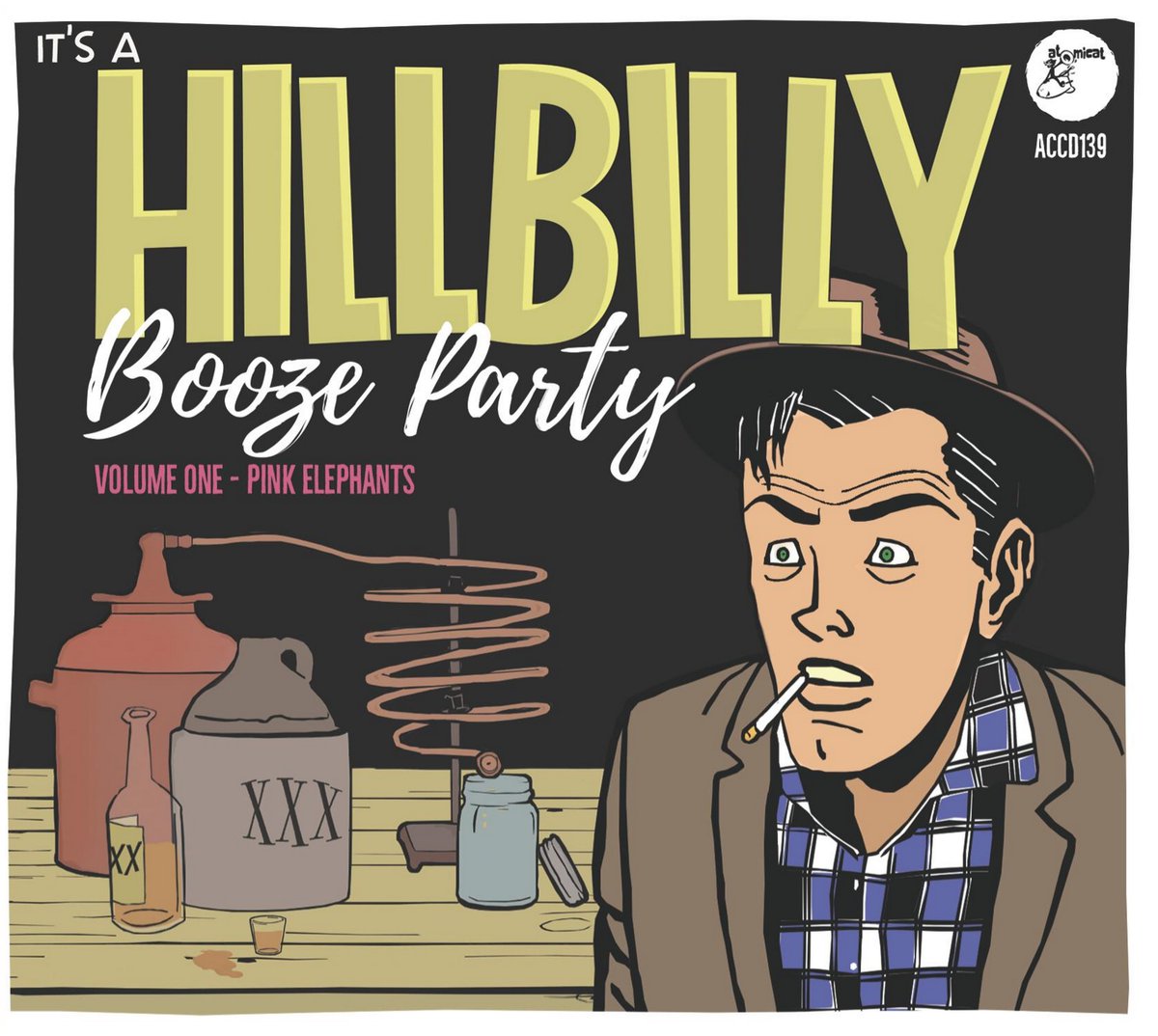 hurtinforreal's tweet photo. I deal in theme shows, so I like this kinda stuff. From Atomicat Records... 'Hillbilly Booze Party'. Songs about debauchery, from decades ago. There's a Volume Two, too. A song will appear on the Hurts of the Month - show will be up by the weekend. Cheers! #Atomicat 😼 https://t.co/dvfhjniCNI