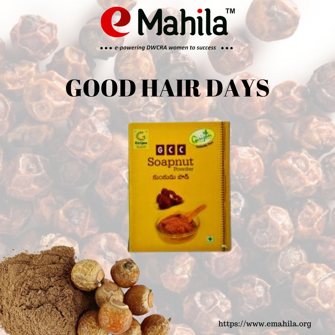 eMahila_org's tweet photo. "Time to level up your hair game with soap nut powder! 🌿✨ Embrace the natural way to nourish and strengthen your locks! 
.
.
.
#HairGoals #GreenBeauty #NaturalHaircare #EcoFriendlyLiving #SoapNutMagic https://t.co/0ufyXTlgPm