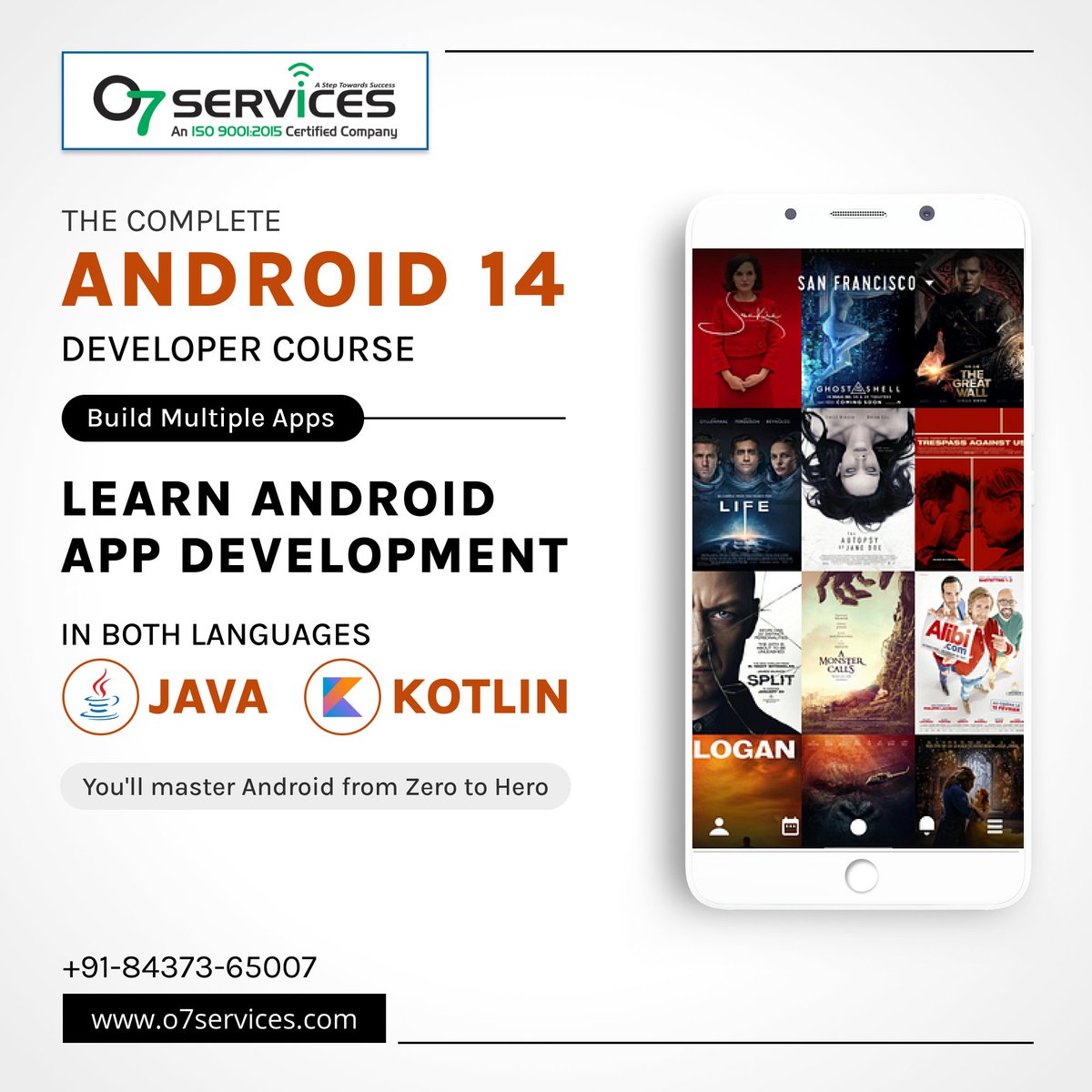 o7services2015's tweet image. 𝐓𝐡𝐞 𝐂𝐨𝐦𝐩𝐥𝐞𝐭𝐞 𝐀𝐧𝐝𝐫𝐨𝐢𝐝 𝟏𝟒 𝐃𝐞𝐯𝐞𝐥𝐨𝐩𝐞𝐫 𝐂𝐨𝐮𝐫𝐬𝐞-𝐁𝐮𝐢𝐥𝐝 𝐌𝐮𝐥𝐭𝐢𝐩𝐥𝐞 𝐀𝐩𝐩𝐬

Contact us now at +91-84373-65007

#mobileappdevelopmentcourse #mobileapps #appdevelopment #appdeveloper #iosdevelopment #androiddevelopment #flutterdevelopment