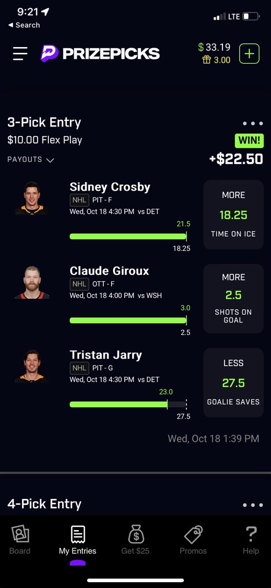 A soft bet but I hit tonight😎
