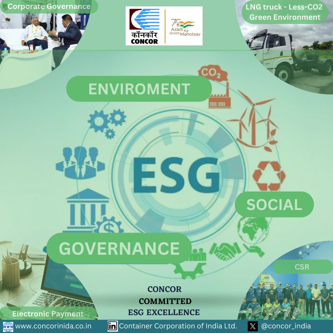 CONCOR's unwavering dedication to Environment, Social, & Governance ...