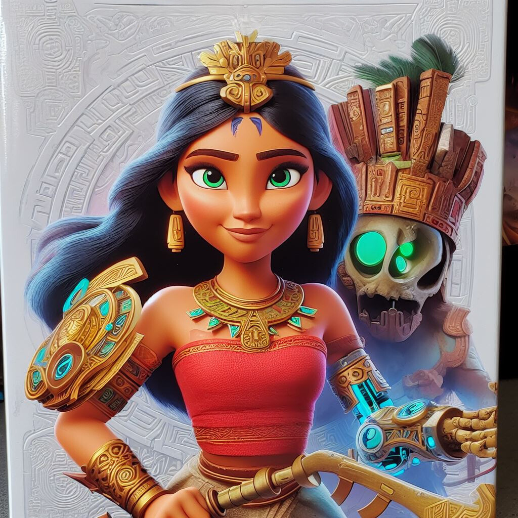 LienzoMx's tweet image. This is how Aztech Forgotten Gods would look in Disney's style! 🌟 #AI #trends #Aztech #Lienzo