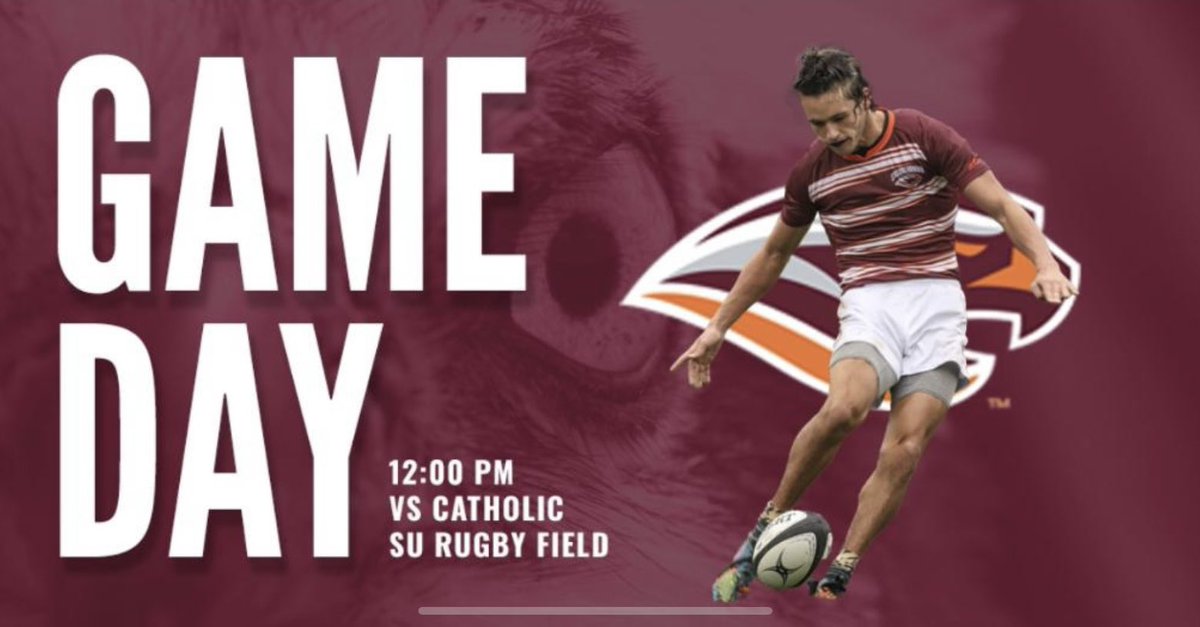 SusquRugby's tweet photo. CLASH OF THE TITANS: Homecoming Weekend On Saturday #9 Ranked Susquehanna Men’s Rugby take on #4 Catholic at 12 pm at the Sass Rugby Field. Come out and show support for the boys’ biggest game of the year! https://t.co/B5desIl4kZ