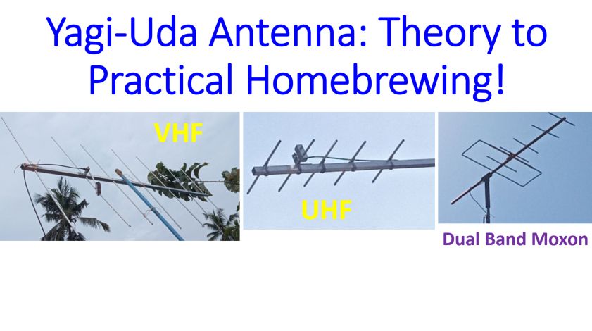 Video compilation on basic theory of Yagi-Uda, cross Yagi and homebrewing projects of VHF, UHF &amp; dual bander Moxon Yagi antennas aiming at working LEO Amateur Radio Satellites. Can be used for terrestrial simplex &amp; repeater operations as well.
YouTube: youtu.be/Sdn6RymT1D8