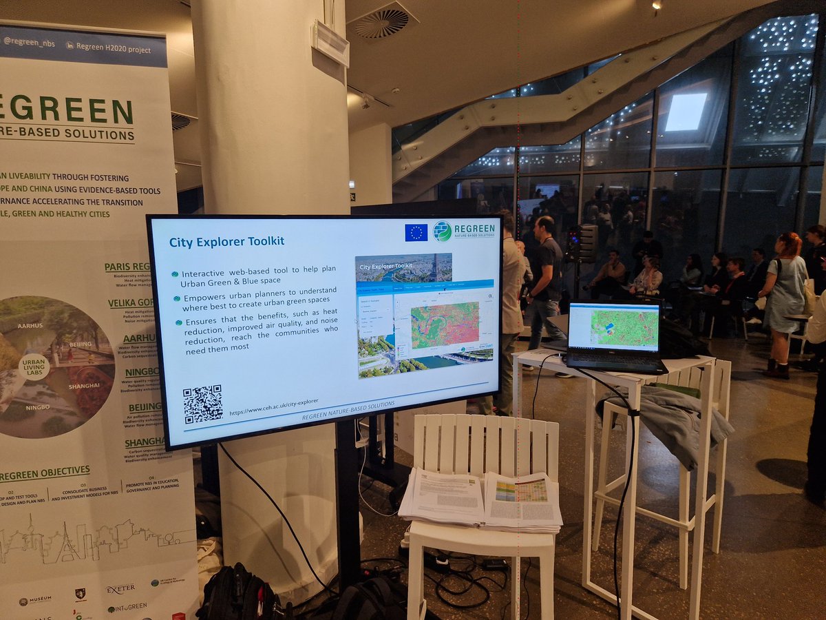 I am in the market place today (19.10.2023), on the #regreen stand. Come ask me for a demonstration of the city explorer toolkit! #nbs #ecosystemservices #urban #EURESFO23 #gis #planning tools