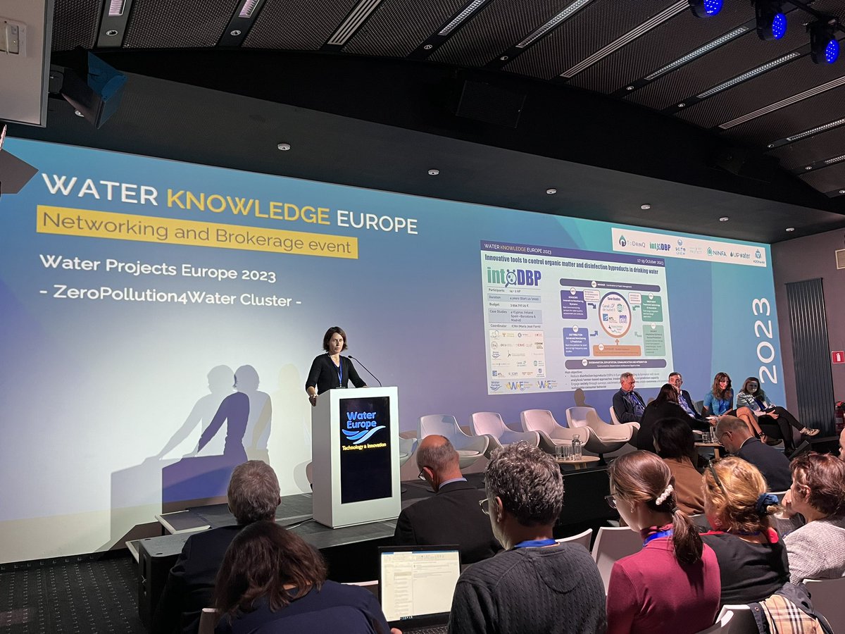 H20EU's tweet image. ⭐️ The spotlight is now on @intodbp! We are proud to be part of such a groundbreaking project focused on #water 💧disinfection by products #DBPs. Great job @MariaJose_Farre for showcasing it to us at #WPE2023 😊