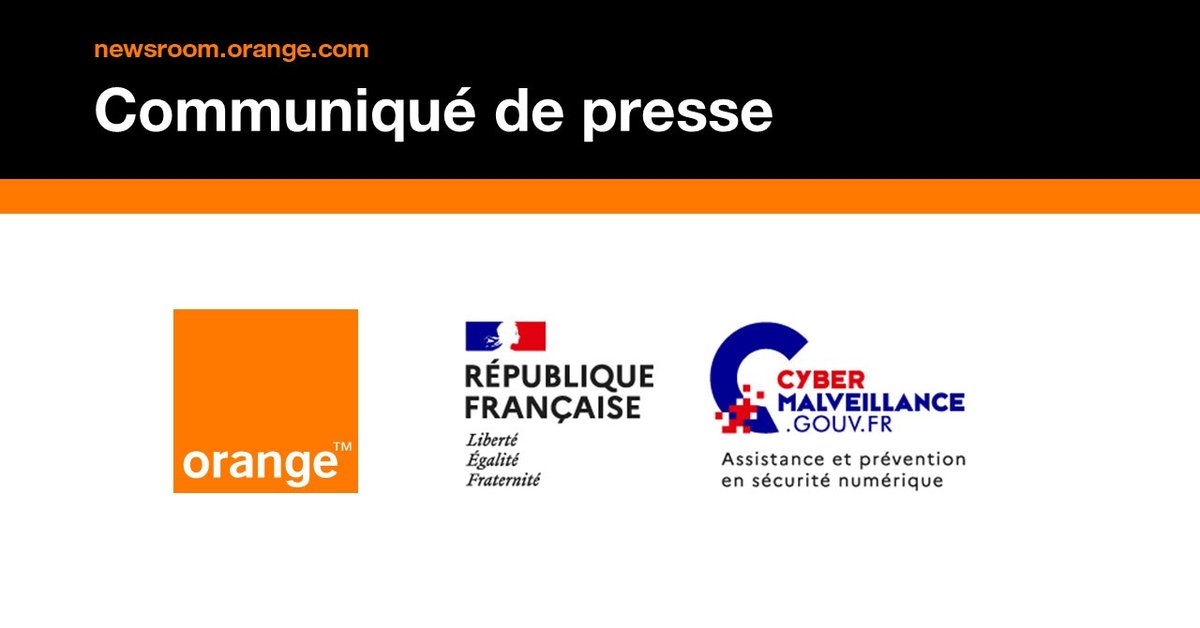 presseorange's tweet photo. [CP] @Orange renforce sa collaboration avec @cybervictimes à l’occasion du Mois de la #Cybersécurité. 

Consultez le communiqué ⤵️