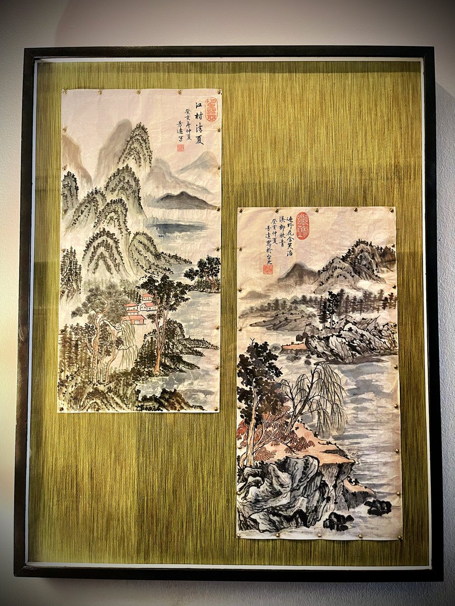 This is my grandpa’s art with his poetry in Chinese calligraphy. I didn’t even know he painted until I found these a decade after his passing. Having these means so much to me.🥲🥹

Just a reminder for us to always treasure our loved ones….as we never know what tomorrow may