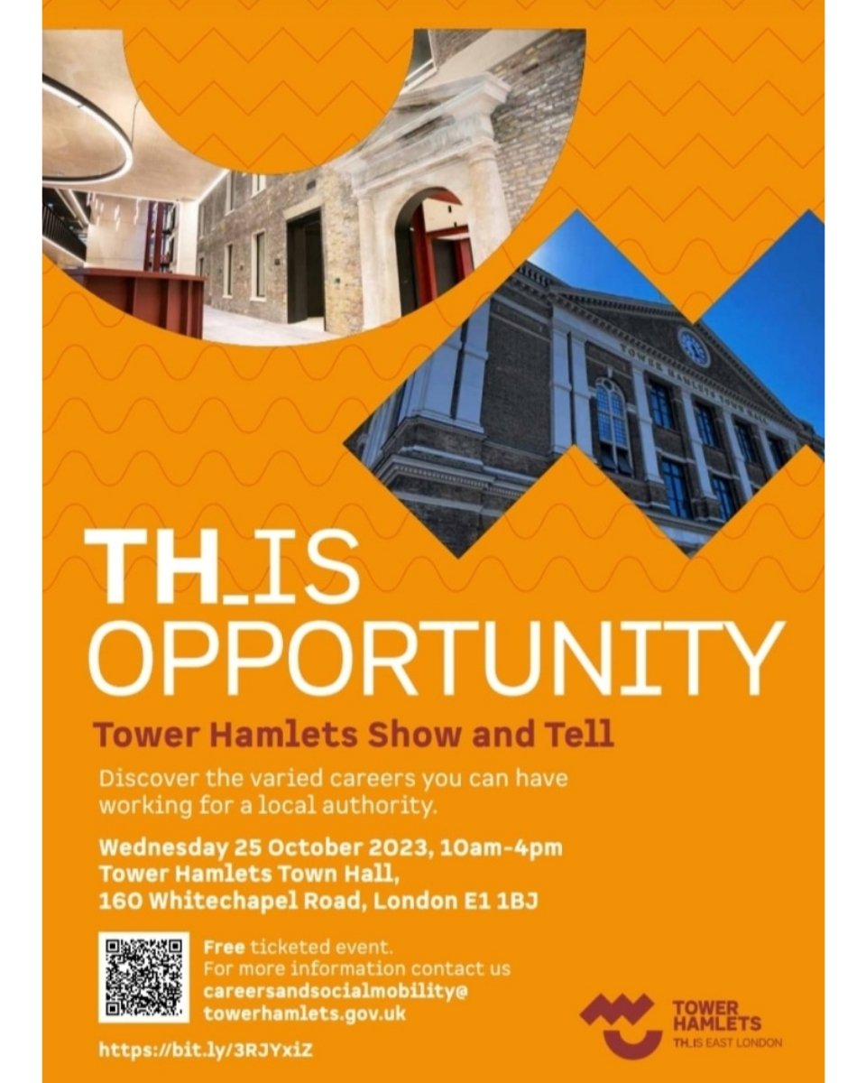 Come join us for a possible career working for the local authority. @TowerHamletsNow @THHomes @LBTHCareers @THH_ASBTEAM