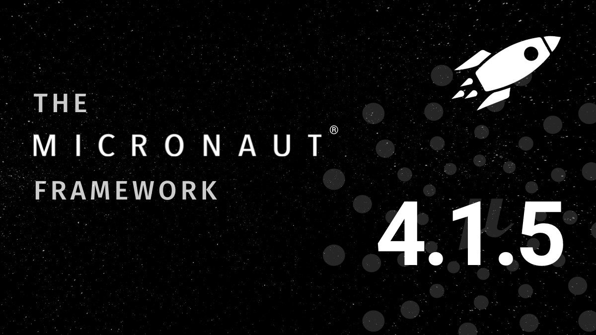 The Micronaut Foundation is excited to announce the release of Micronaut framework 4.1.5 Please see our latest blog post for more details. micronaut.io/2023/10/19/mic… #micronaut