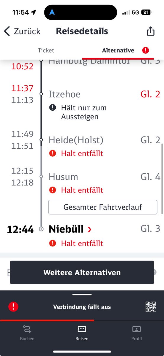 ⁦<a href="/DB_Presse/">Deutsche Bahn AG</a>⁩ ⁦<a href="/DB_Bahn/">Deutsche Bahn Personenverkehr</a>⁩ echt jetzt? Wenn wir die #verkehrswende schaffen wollen, sind Verbindlichkeit und Verlässlichkeit die Grundvoraussetzungen.
