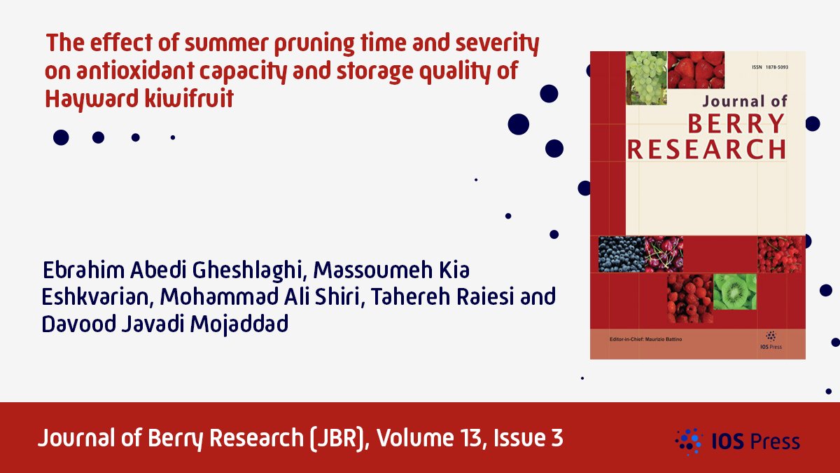 Journal of Berry Research tweet media