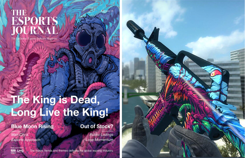 We went the extra step for our #ESJ13 front cover this edition 🔥

The cover art was created by <a href="/brockhofer/">Brock Hofer</a>, the original artist behind the Hyper Beast in-game Counter-Strike skin!

What a fitting send-off for CS:GO as the franchise heads into a new era.
ow.ly/T3Zs50PXP79