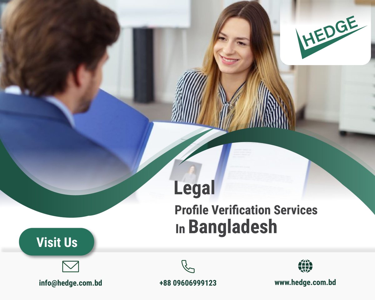 hedge_bd's tweet image. The purpose of profile verification services is to confirm the authenticity and correctness of an individual's profile, which includes their work history, educational background, and personal recommendations.
hedge.com.bd/profile-verifi…
#profileverification