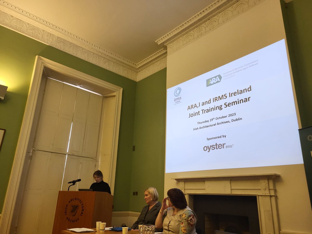 ARAIreland's tweet image. Today’s joint @IRMSIre and @ARAIreland training event “Digital Preservation and Electronic Record Keeping: Collaboration and Conversation” kicks off today @Arch_Archive with #ARAIreland chair @janet_hancock_ 

If you’re attending please tag us in your tweets!

#DigiPres