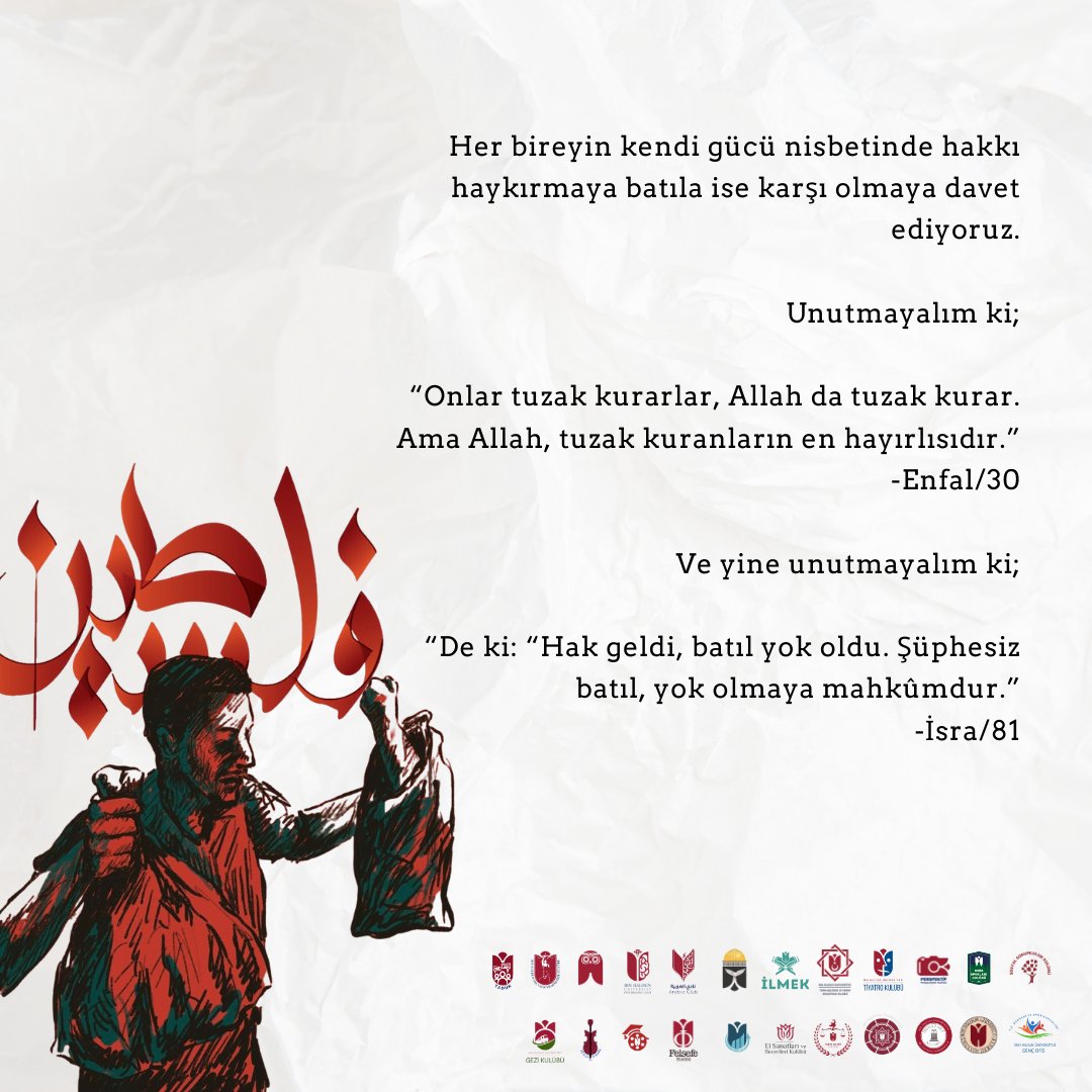 ihumedeniyet's tweet photo. İbn Haldun Üniversitesi Öğrenci Kulüpleri olarak hazırladığımız ortak bildiriye ulaşabilirsiniz. Zulmü durdurmak ve mazlumun yanında olmak adına tüm müslümanları tek yürek olmaya davet ediyoruz.

#zionistterror https://t.co/IRkdfhjpeC