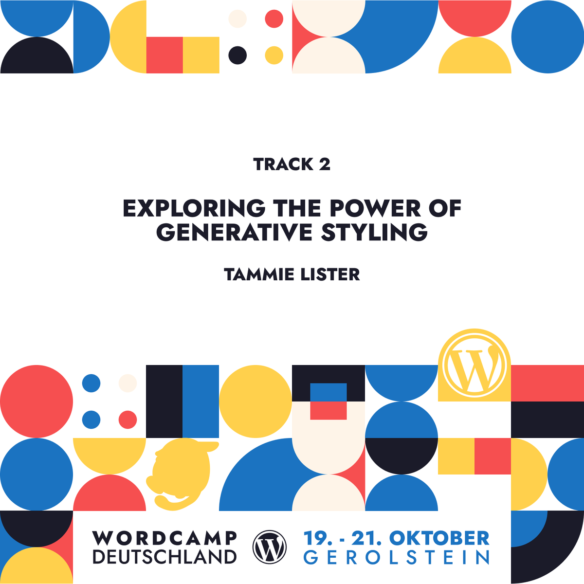 Next on Track 2: Tammie Lister, Exploring the power of generative styling
#WCDE23 #WCDE #WordPress