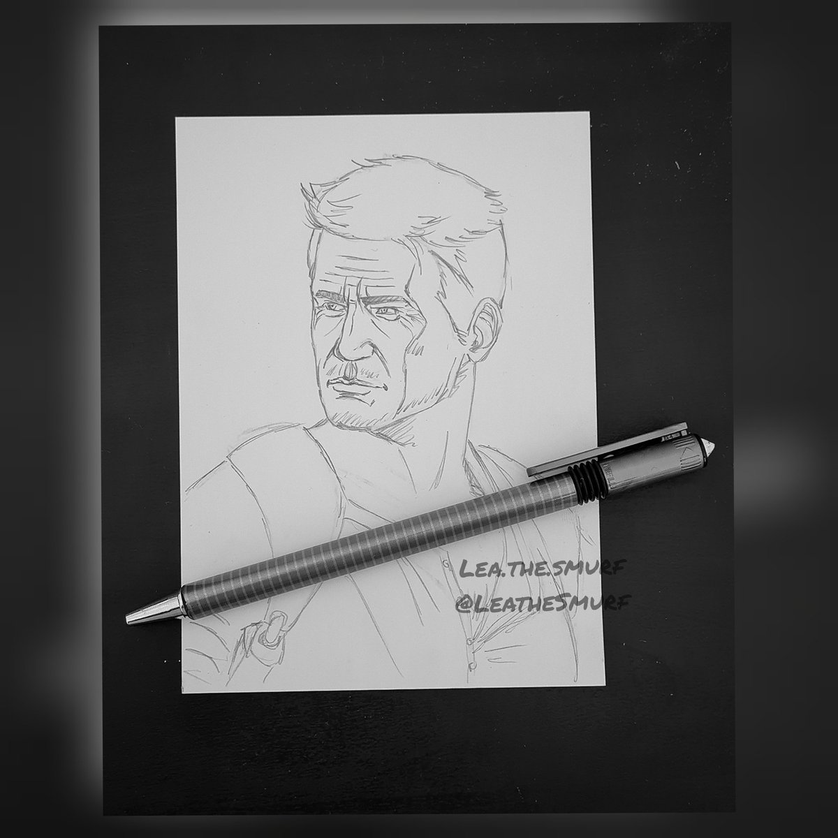 LeatheSmurf's tweet photo. Uncharted 4 is one of my favourite games I have ever played, So I had to ad Nathan Drake to the album!

.
.
.

#uncharted #uncharted4 #uncharted4athiefsend #unchartedgame #unchartedfanart #naughtydoggames #nathandrake #nathandrakecollection #SicParvisMagna #fanart https://t.co/aCk4qIEDh9