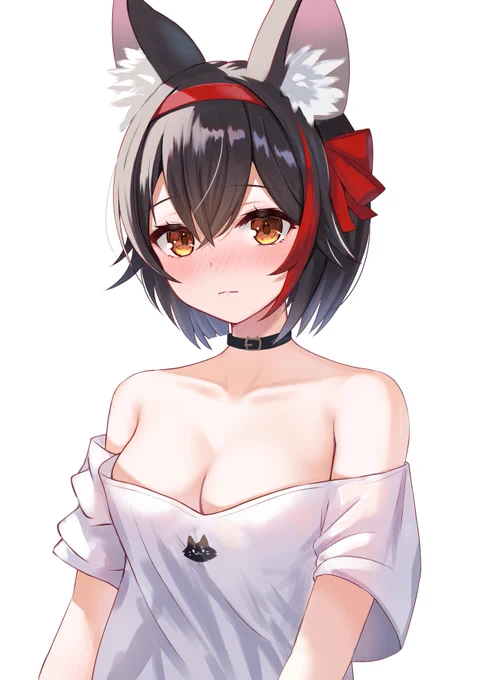 照れ顔