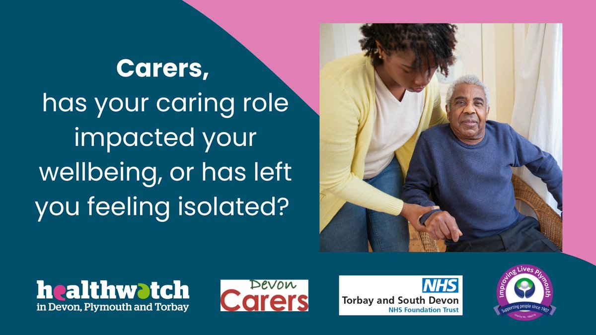 We’re running a survey to find out if Carers feel that their caring role has impacted their wellbeing or has left them feeling isolated Find out more and share your experiences with us here: loom.ly/4RgJp_s @Torbay_Council @TorbaySDevonNHS @TorbayCDT @LibrariesUnLtd