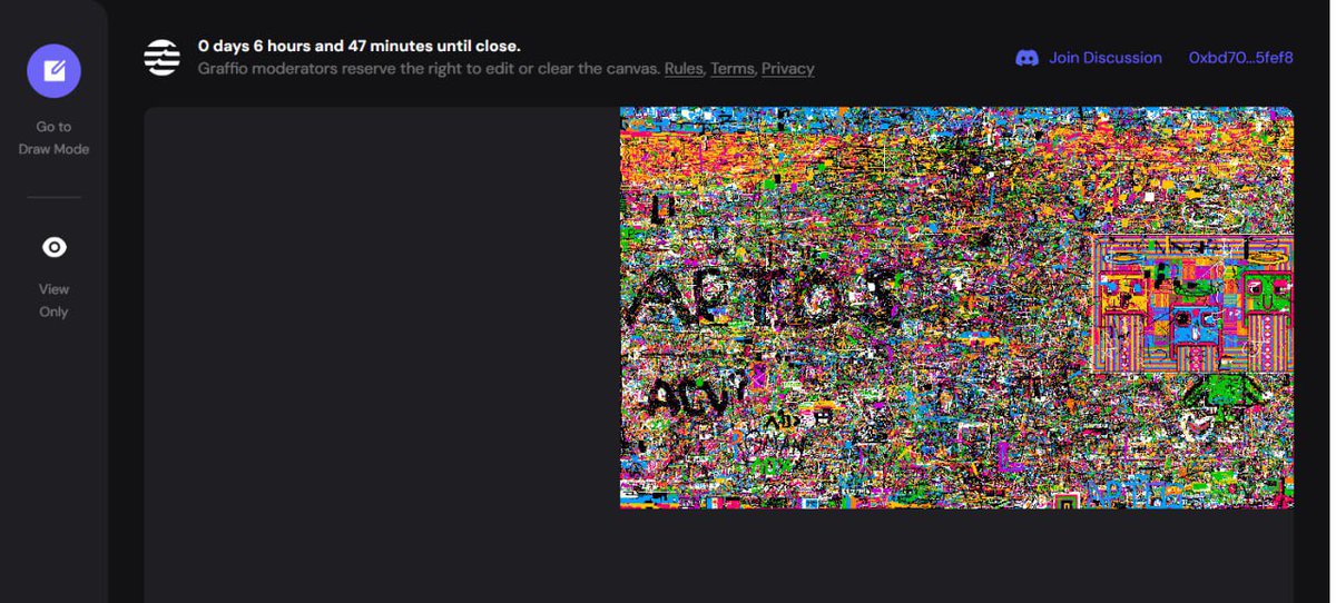 Thấy chính chủ #APTOS viết bài mint #NFT kỹ niệm 1 năm ae mint vui vẻ ko dc gì cũng đừng quạo nha, tốn tý gas APT

graffio.art

Kết nối ví aptos > Bấm chỗ go to drawn> Chấm vẽ gì tùy ấn sumbit >mint >Done