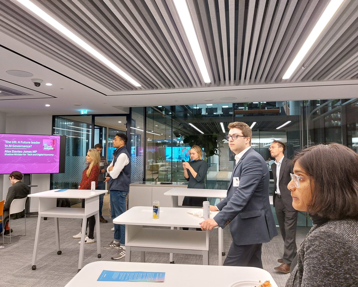 Thanks so all who joined our event yesterday on AI Governance in the UK! @AlexDaviesJones gave an excellent speech on AI safety, digital skills, and transforming the NHS. Thanks again to @Intuit for kindly hosting us.