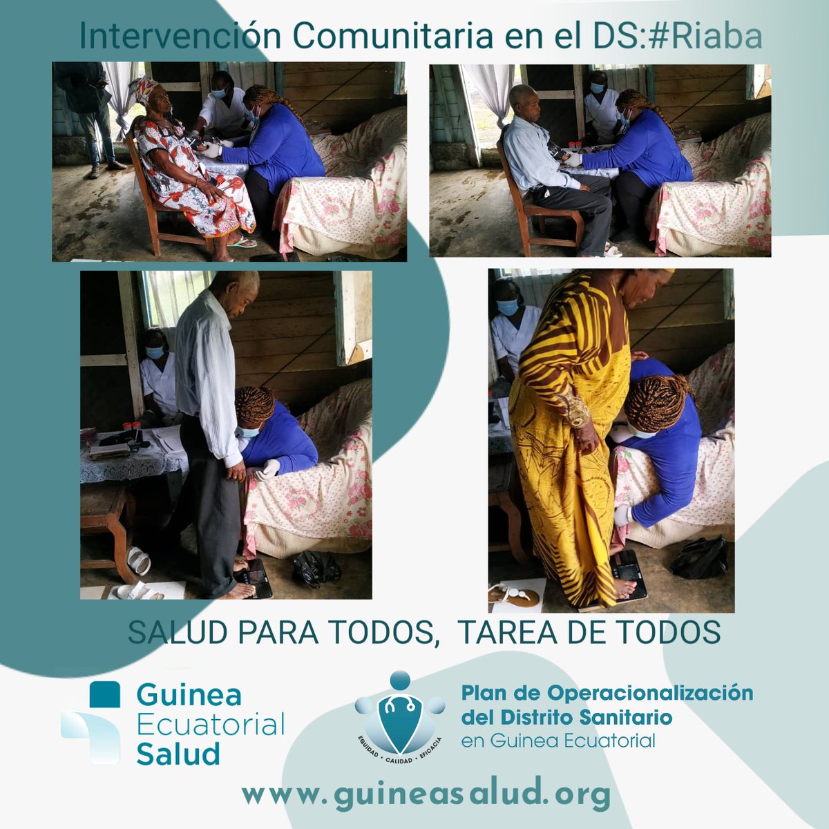 GuineaSalud's tweet photo. 👩⚕️Intervención Comunitaria en el DS de #Riaba en el CP de Gaesa. Se realizaron 9 consultas médica, 9 seguimiento a pacientes crónicos y 3 #PDR de ellos 1 caso (+). Se concluyó con una charla sobre enfermedades crónicas no transmisibles con 12 participantes.
#SaludComunitaria https://t.co/TwPXN011td