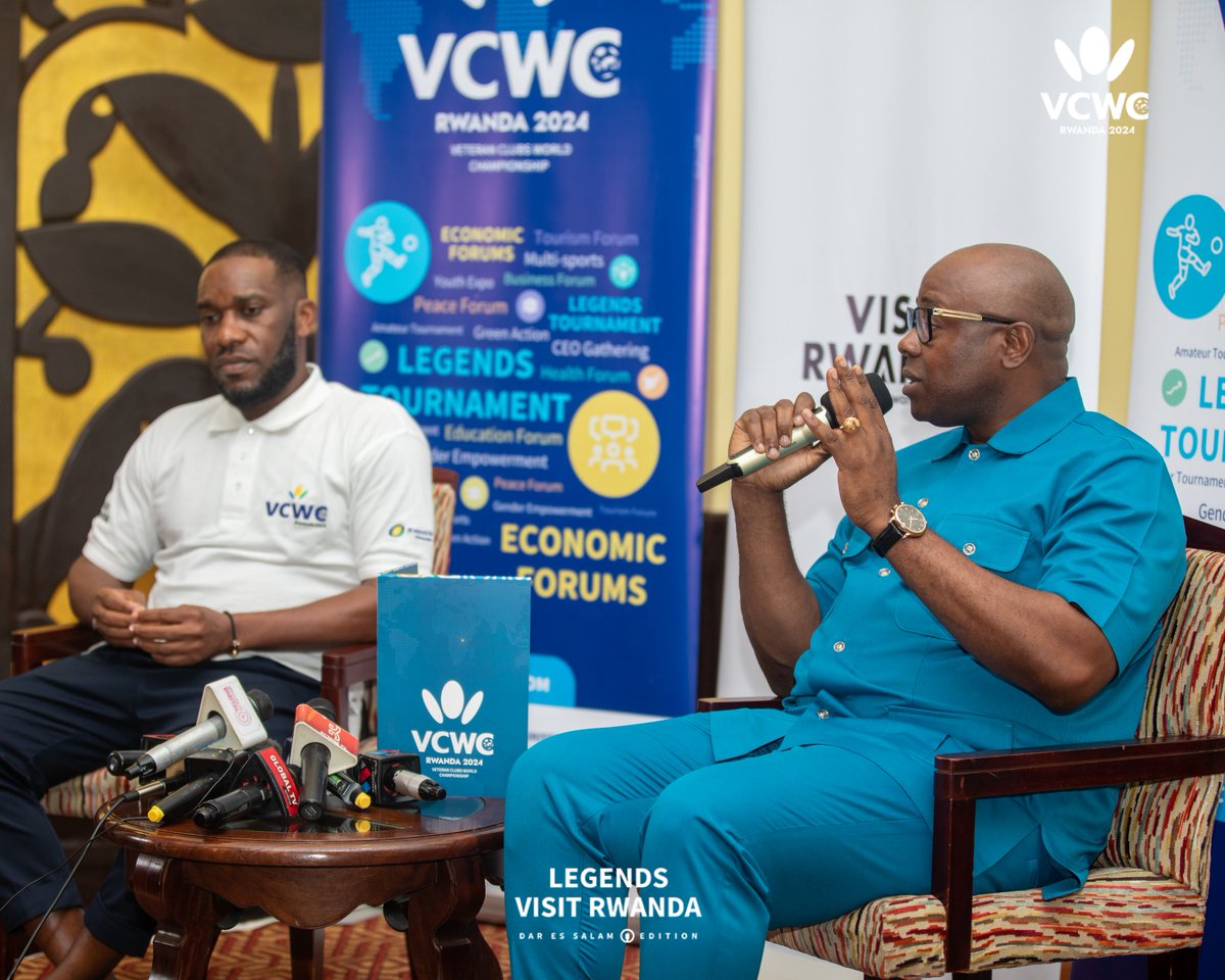 Delighted to host @IAmOkocha, @FredSiewe and the VCWC team for the Dar es Salaam edition of the  #LegendsVisitRwanda international tour. Looking forward to a massive participation of East African football Legends in the upcoming forums and Legends’ tournament during @vcwc2024.