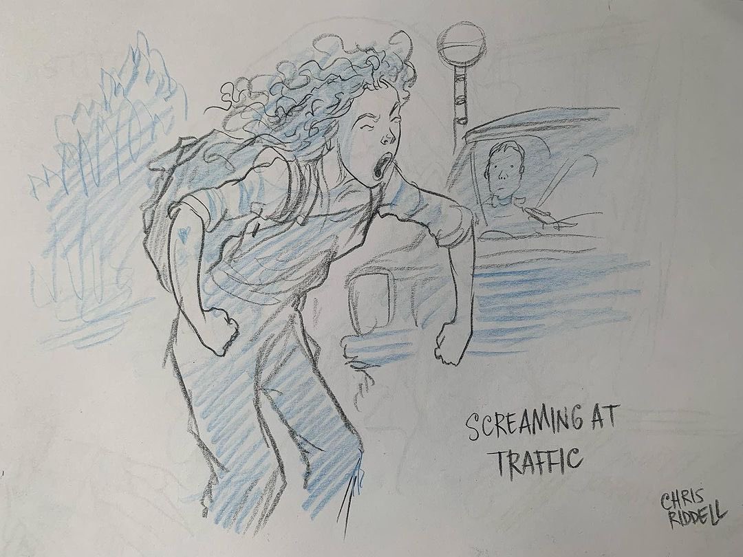 Last day of tour for Bea Stewart! Last chance to get your tickets for the London show tonight.  Check out these amazing sketches by Chris Riddell from Bea’s show in Brighton, such a special night!