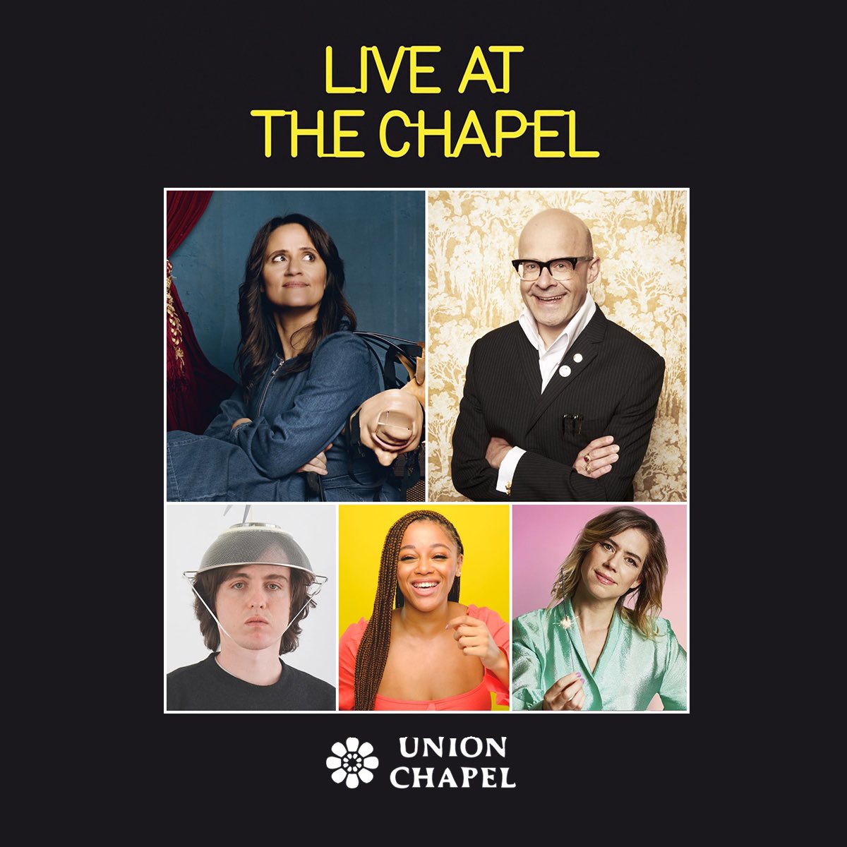 Our massive December show is on sale now 💥 Join us at London’s beautiful @UnionChapelUK for this monster festive bill 👇 ✨ Nina Conti ✨ Harry Hill ✨ Sam Campbell ✨ Kyrah Gray ✨ Lou Sanders 🗓️ Sat 2nd Dec 🎟️ Tickets on sale! liveatthechapel.co.uk