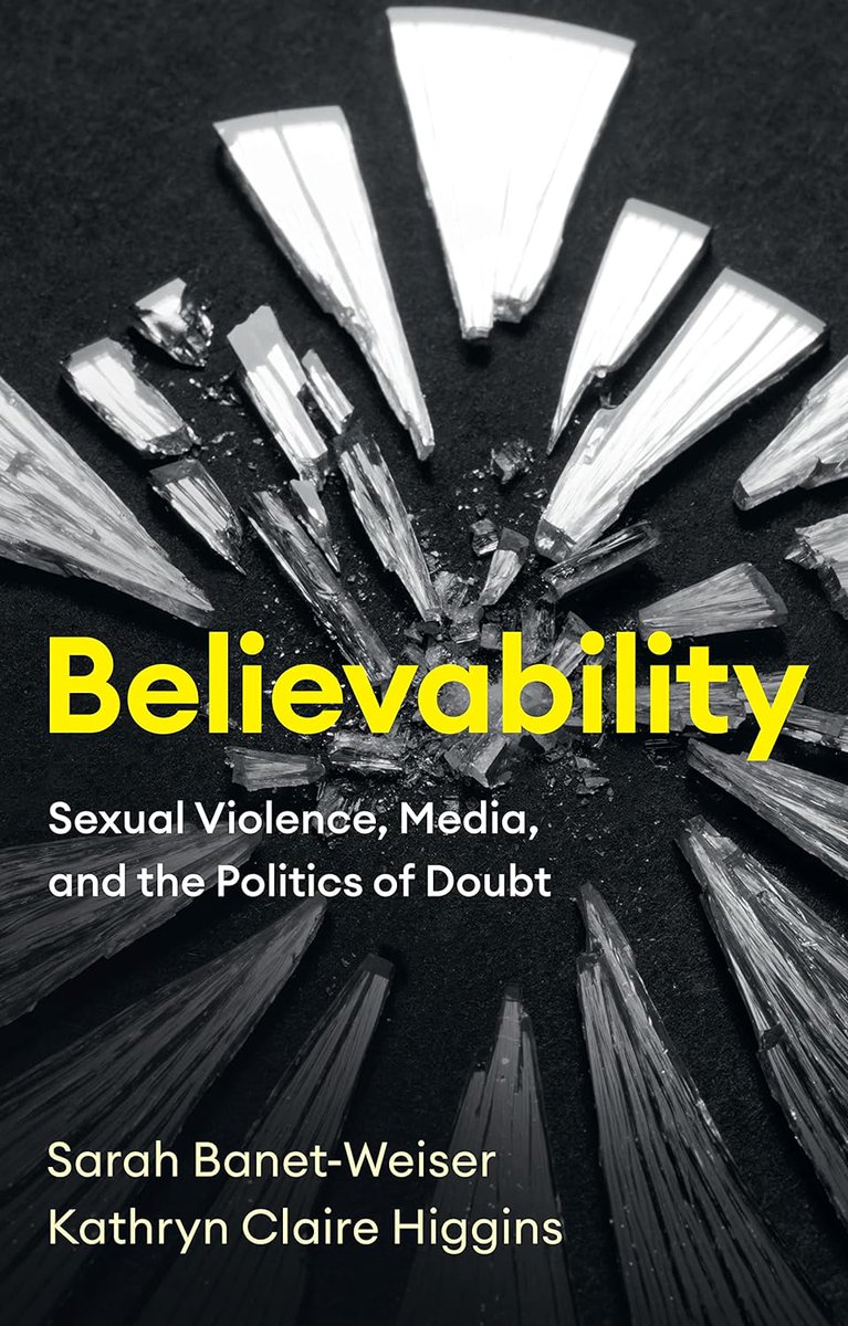 Tanya Serisier (@TanyaSerisier) reviewed Sarah Banet-Weiser's and Kathryn Claire Higgins' 'Believability: Sexual Violence, Media, and the Politics of Doubt' for us. Read it here: journals.sagepub.com/doi/abs/10.117…