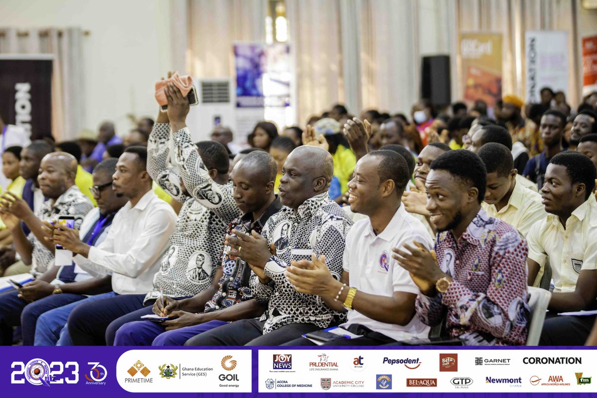 NSMQGhana's tweet image. End of Round 1:

Achimota School: 22pts
St. Louis SHS: 15pts
Wesley Girls’ High School: 08pts

#NSMQ2023 #NSMQ30 #NSMQSemifinals #Primetime