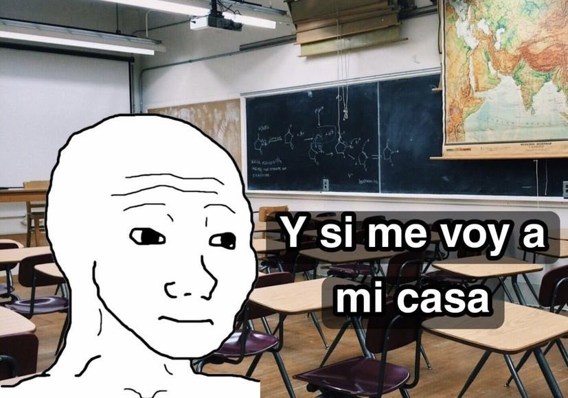yo cada vez que termina una puta clase