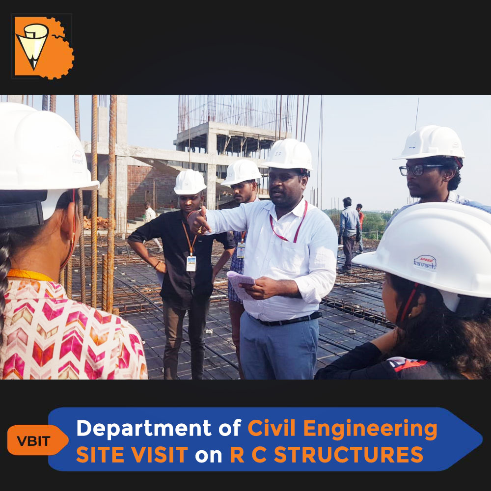 Department of #𝐂𝐢𝐯𝐢𝐥𝐄𝐧𝐠𝐢𝐧𝐞𝐞𝐫𝐢𝐧𝐠 Exploring the World of R.C. Structures: #SiteVisit for III-Year Students.

#VBIT #ConcreteStructures #PracticalLearning #RCStructures #EngineeringEducation #ConcreteDesign #HandsOnLearning #RealWorldExperience #EducationalFieldTrip