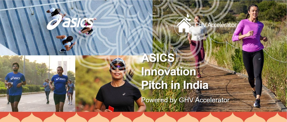 GHVAccelerator (@ghvaccelerator) on Twitter photo <a href="/GHVAccelerator/">GHVAccelerator</a> is proud to collaborate with <a href="/ASICS_JP/">ASICS Japan</a> to launch its first innovation initiative in India the "ASICS Innovation Pitch in India" powered by <a href="/GHVAccelerator/">GHVAccelerator</a> to collaborate and co-create with #IndianStartups
corp.asics.com/en/press/artic… <a href="/GHVAccelerator/">GHVAccelerator</a> is proud to collaborate with <a href="/ASICS_JP/">ASICS Japan</a> to launch its first innovation initiative in India the "ASICS Innovation Pitch in India" powered by <a href="/GHVAccelerator/">GHVAccelerator</a> to collaborate and co-create with #IndianStartups
corp.asics.com/en/press/artic…