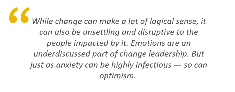 Emotions play a significant role in the leadership of change. As well as being powerful tools of persuasion and influence, emotions ground us in humanity. Yet they're often undervalued & underdiscussed. Ten emotions that can provide a driving force towards positive change: 1)…