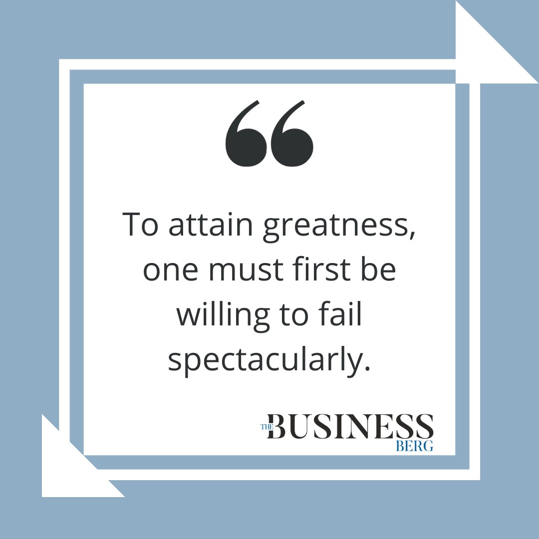 thebusinessberg's tweet photo. Greatness !
#GreatnessJourney #EmbraceFailure
#SpectacularFailures #SuccessThroughFailure
#AchieveGreatness #FearlessGrowth
#FailToSucceed #EpicFailures
#GreatnessMindset https://t.co/SHkOIglSJt