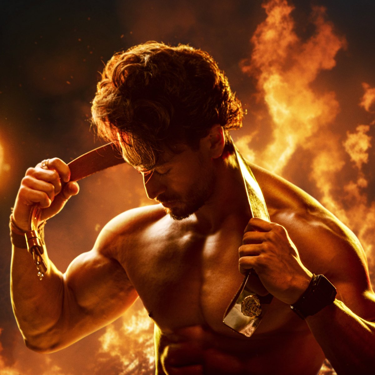 RebelVillain's tweet photo. Repost #Tigershroff ACP Satya reporting on duty Singham sir 🫡
#SinghamAgain

@RSPicturez @ADFFilms @jiostudios @RelianceEnt #Cinergy 
@ak_saifi09 @RebelVillain https://t.co/Dx5oTDLE1Y