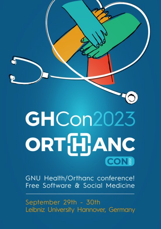 gnuhealth's tweet photo. The talks and presentations from #GNUHealth and #Orthanc Conference 2023 are now published! 👇🩺❤️ 
https://t.co/REUR2o49c0
#GHCon2023 #OrthancCon #eHealth #SocialMedicine #GNU https://t.co/hoafnGtr38