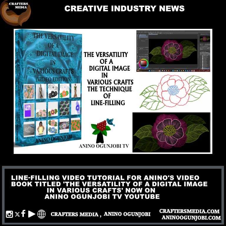 aninoogunjobi's tweet photo. Line-Filling video tutorial for Anino’s #videoBook titled ‘The Versatility of A Digital Image in Various Crafts’ now on Anino Ogunjobi TV YouTube.
https://t.co/SjAZ89AABz
#CraftersMEdia,#DigitalCrafts,#Ebook, #CraftBook,#LineArt,#DigitalPainting, #ClipStudioPaint,#Crafters,#Craft https://t.co/p9xj7z1MbR