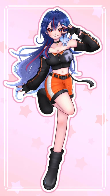 立ち絵を描かせていただきました! ありがとうございました!!  #卍幻創會 #まんじちゃん。