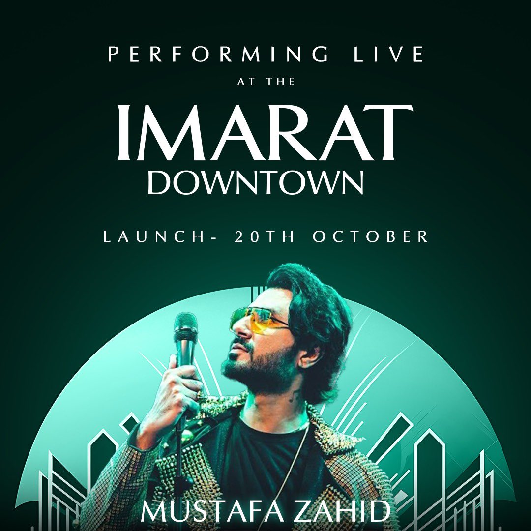 ImaratPK's tweet photo. The New City Center of Islamabad - IMARAT Downtown is launching tomorrow 🔥

Mustafa Zahid performing live at the Grand Launch ✨
 
Stay tuned! 

#ImaratDowntown #NewIslamabad https://t.co/FBZUTLcYWc