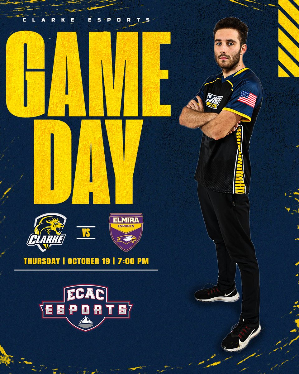Clarke_Esports's tweet photo. Another packed night of matches!
Val π @GVUEsports
π 7:00PM CT
πΊ https://t.co/TeepnvdjNE
π @neccgames
FN π ECAC Duos
π 7:00PM CT
Gold π @elmiraesports
π 7:00PM CT
Grey π Neumann
π 7:00PM CT
π @ECAC_Esports
#ClarkePride | #PrideVAL | #PrideFN | #PrideNFL https://t.co/lAo2UdvJA3