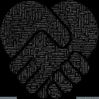Clouds_Of_Words's tweet photo. 2023-10-19 is #ConflictResolutionDay #NationalConflictResolutionDay
#WordCloud #WordCloudArt #DigitalArt #Art #Artwork https://t.co/H9qMvrL7V0