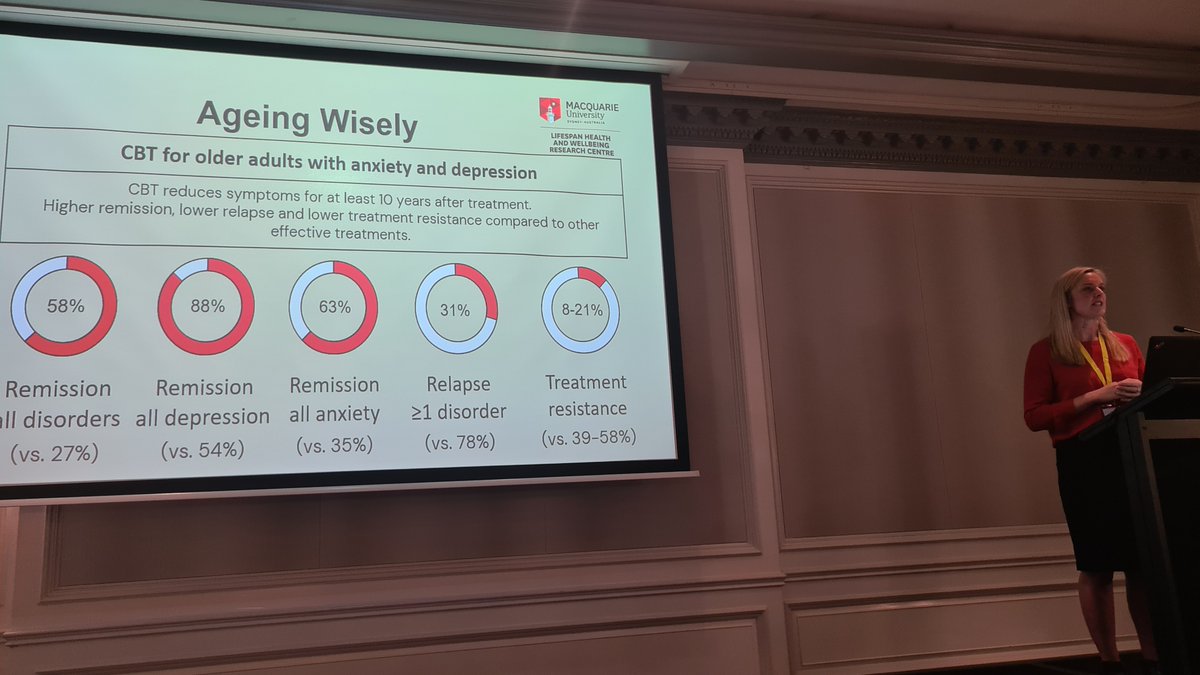 @CarlyJohnco @MadelyneBisby 
@VivianaWuthrich @AndreeaHeriseanu showcasing the latest evidence, ideas, knowledge, and innovations in the field of cognitive and behavioural therapies from the Centre at the AACBT 43rd National Conference.

#AACBT2023 
#CBTworks